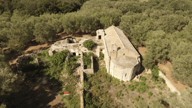 Veduta aerea della chiesa